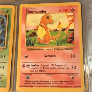 Charmander 1999 Pokémon card